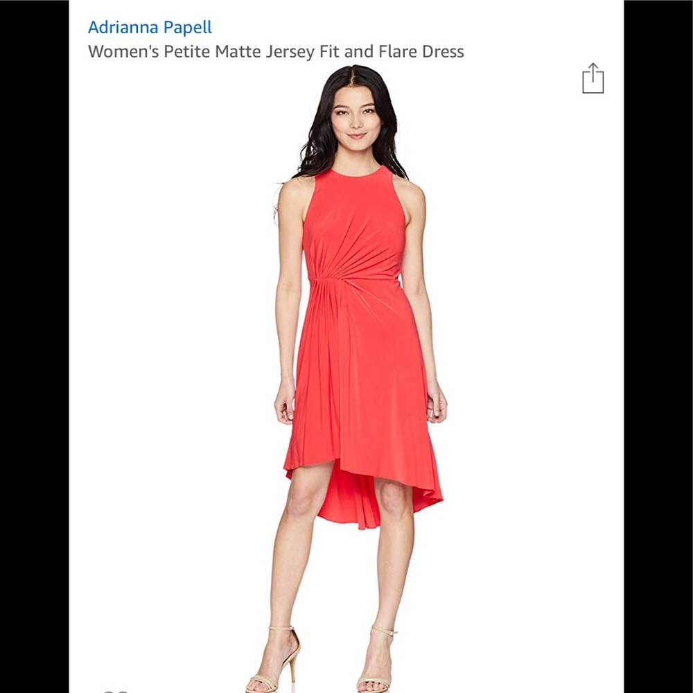 Adrianna Papell Petite Matte Jersey Fit and Flare
